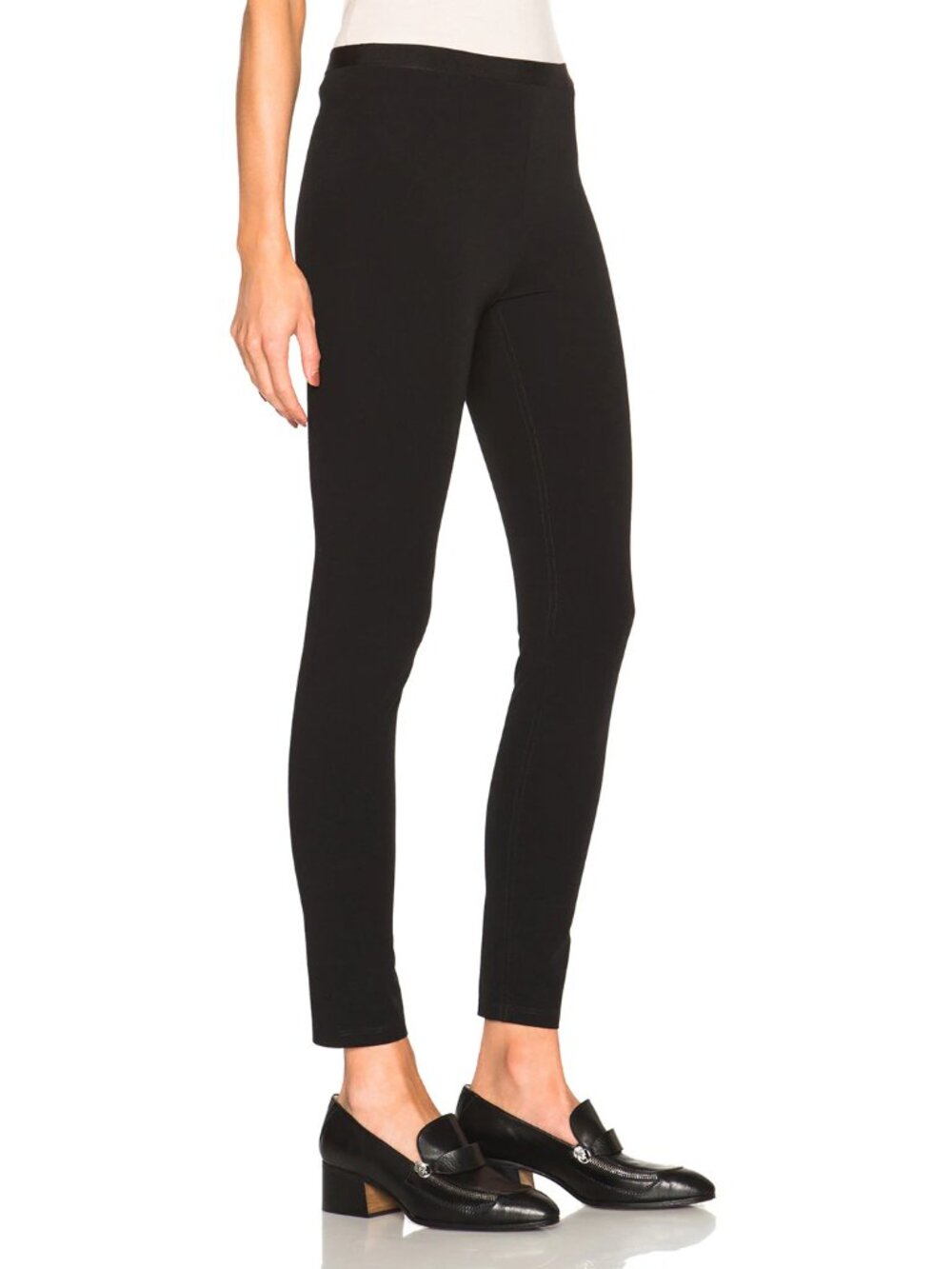 Helmut Lang Reflex Legging Cigarette Ankle Pant Black Medium Skinny Cropped